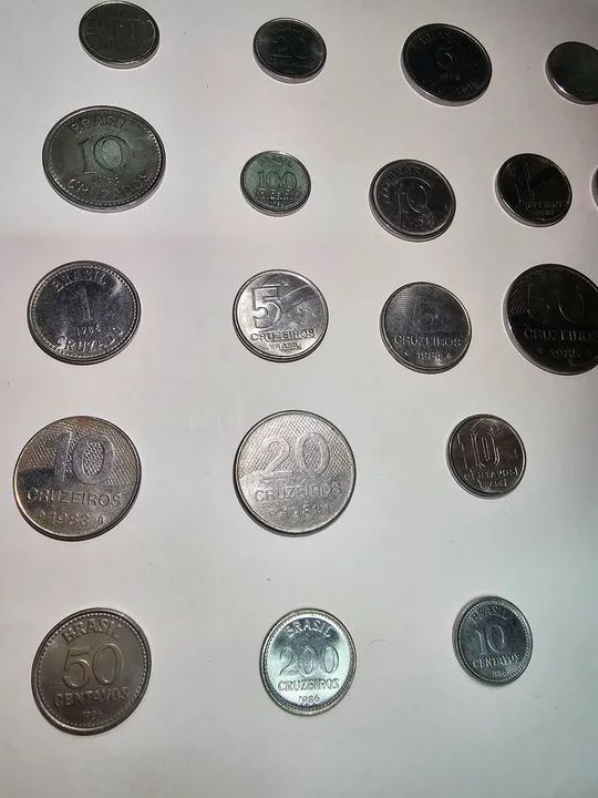 Moedas Antigas de 1980 a 1993 - Foto 3