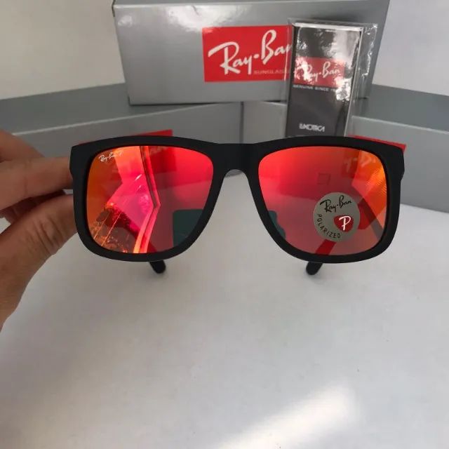 Óculos Ray ban Justin Red fire lentes polarizadas - Foto 2