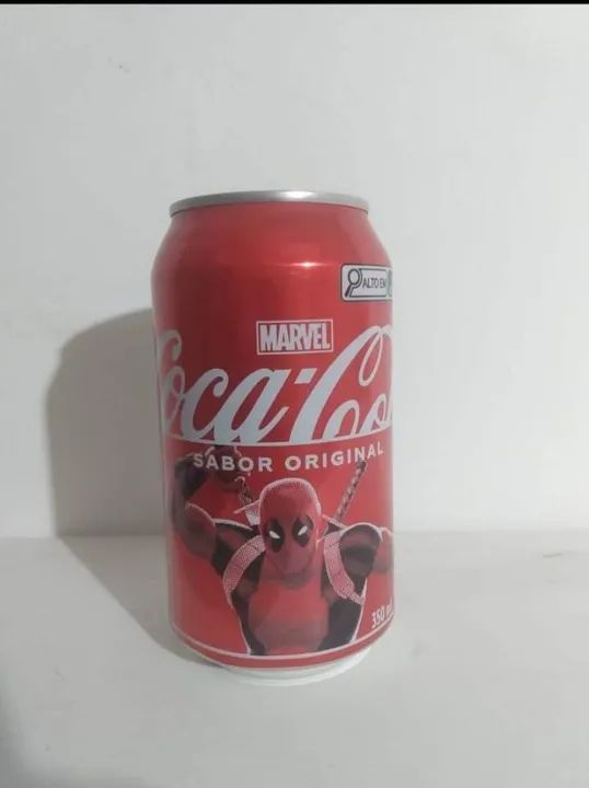 Latinha Coleção Marvel Coca Cola Deadpool - Higienizada - Foto 2