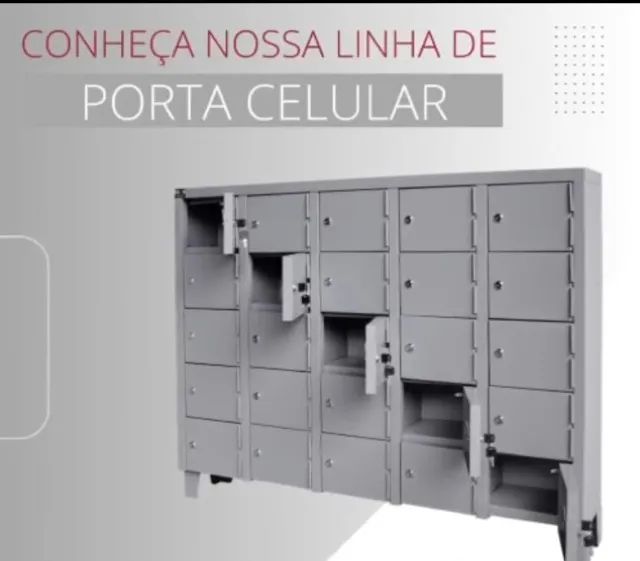 Porta celugares com chave 