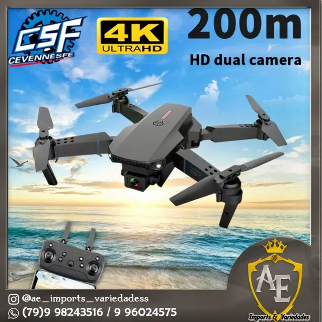 Drone e88 com camera