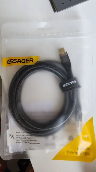 Cabo Tipo C para C - 2 Metro - Essager 100WEssager