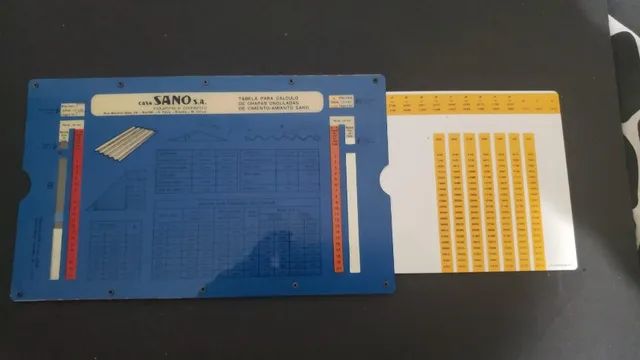 Sano   Tabela para cálculo de chapas - Foto 2