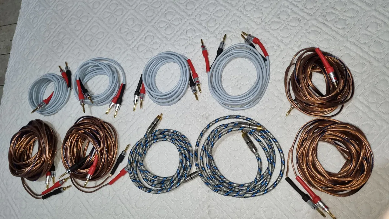 Só vendo o kit fechado: Cabos para caixa de som Homer Theater profissional