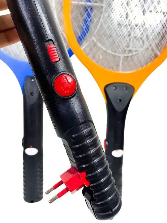 Raquete Elétrica Recarregável Mata Mosquito - Foto 2