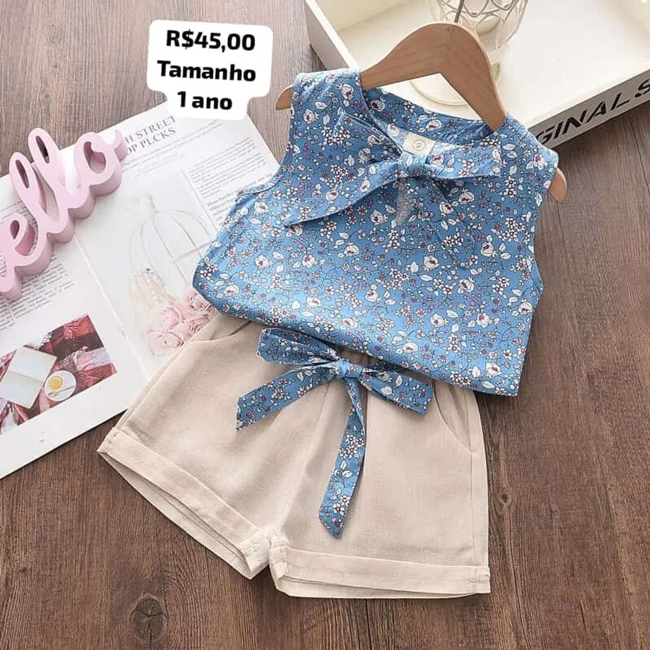 Roupa baby para meninas em tecido 