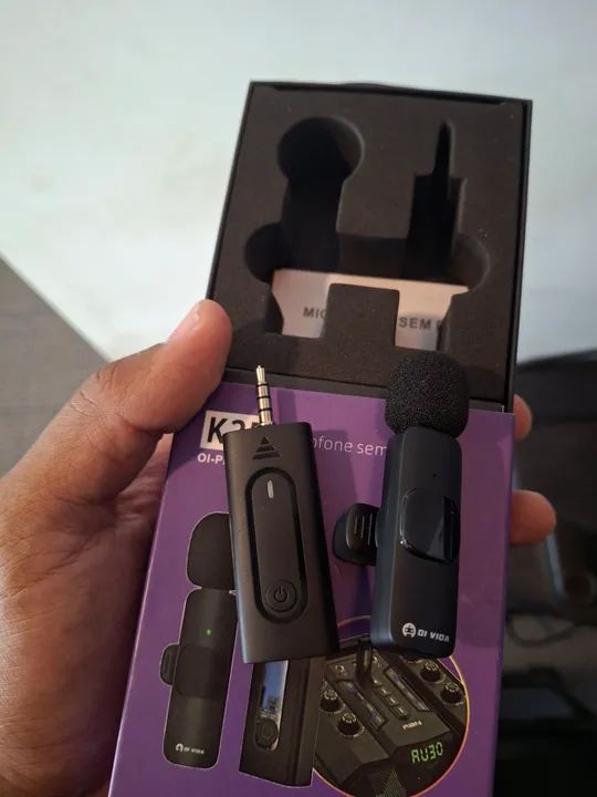 Microfone Sem Fio K35 OI-PIX009 - Novo - Foto 3