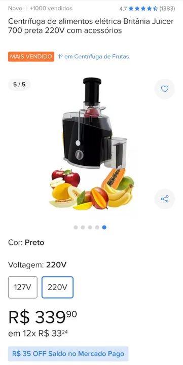 Extrator de Suco Britânia  - Foto 5