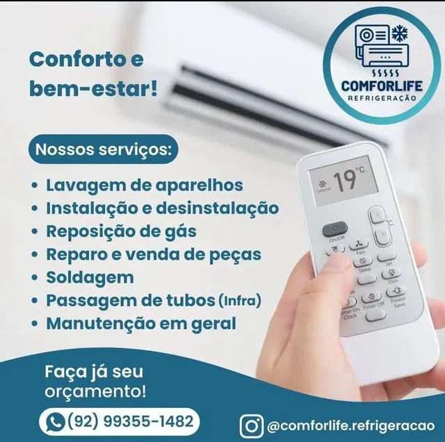 Manutenção ar condicionado split, acj