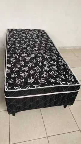 Cama box solteiro+ colchão acoplado 