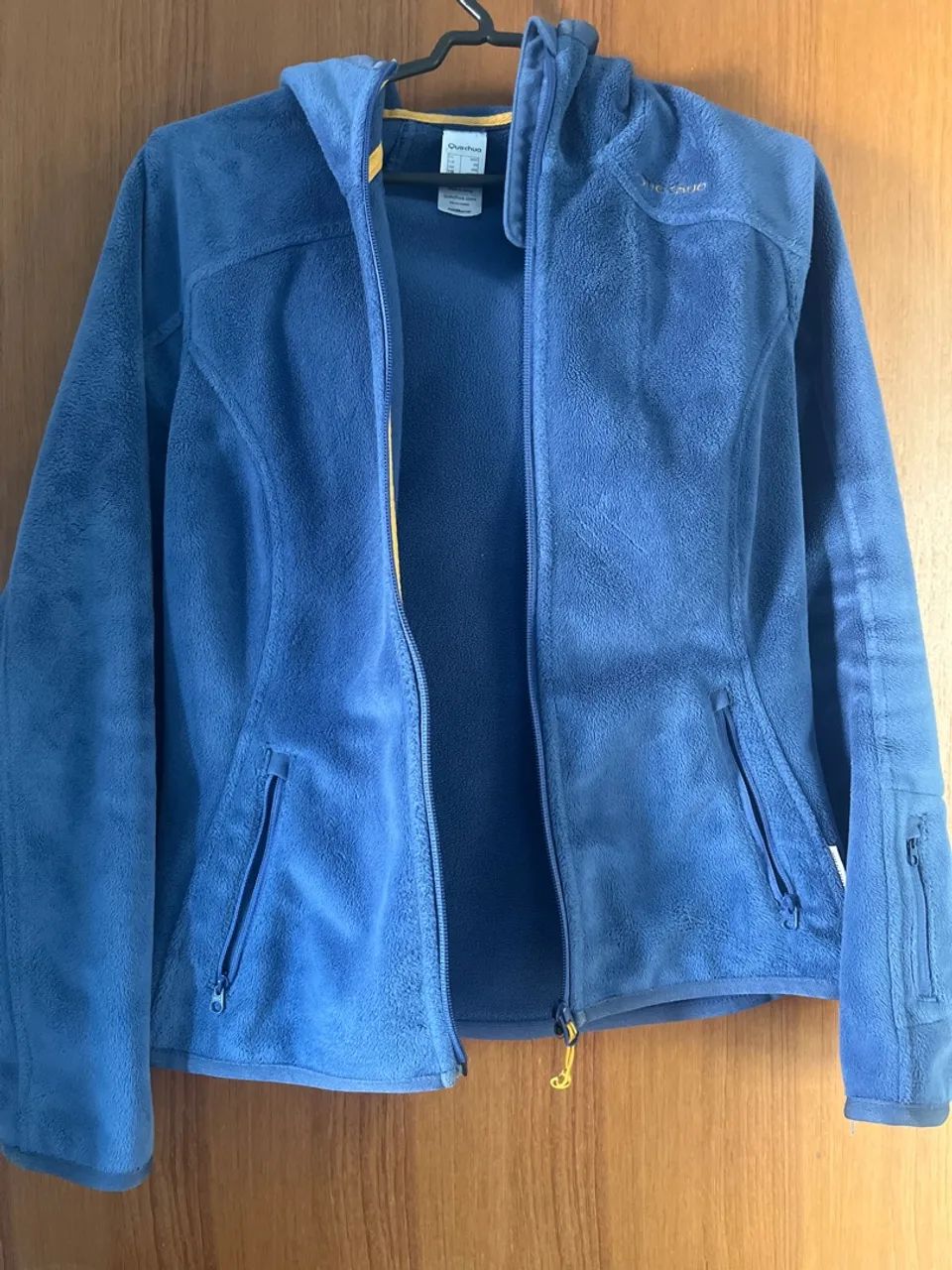 Casaco de Fleece Azul Quechua com Capuz