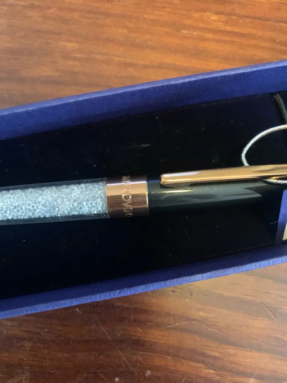 Caneta Swarovski cristais nunca usada  - Foto 2