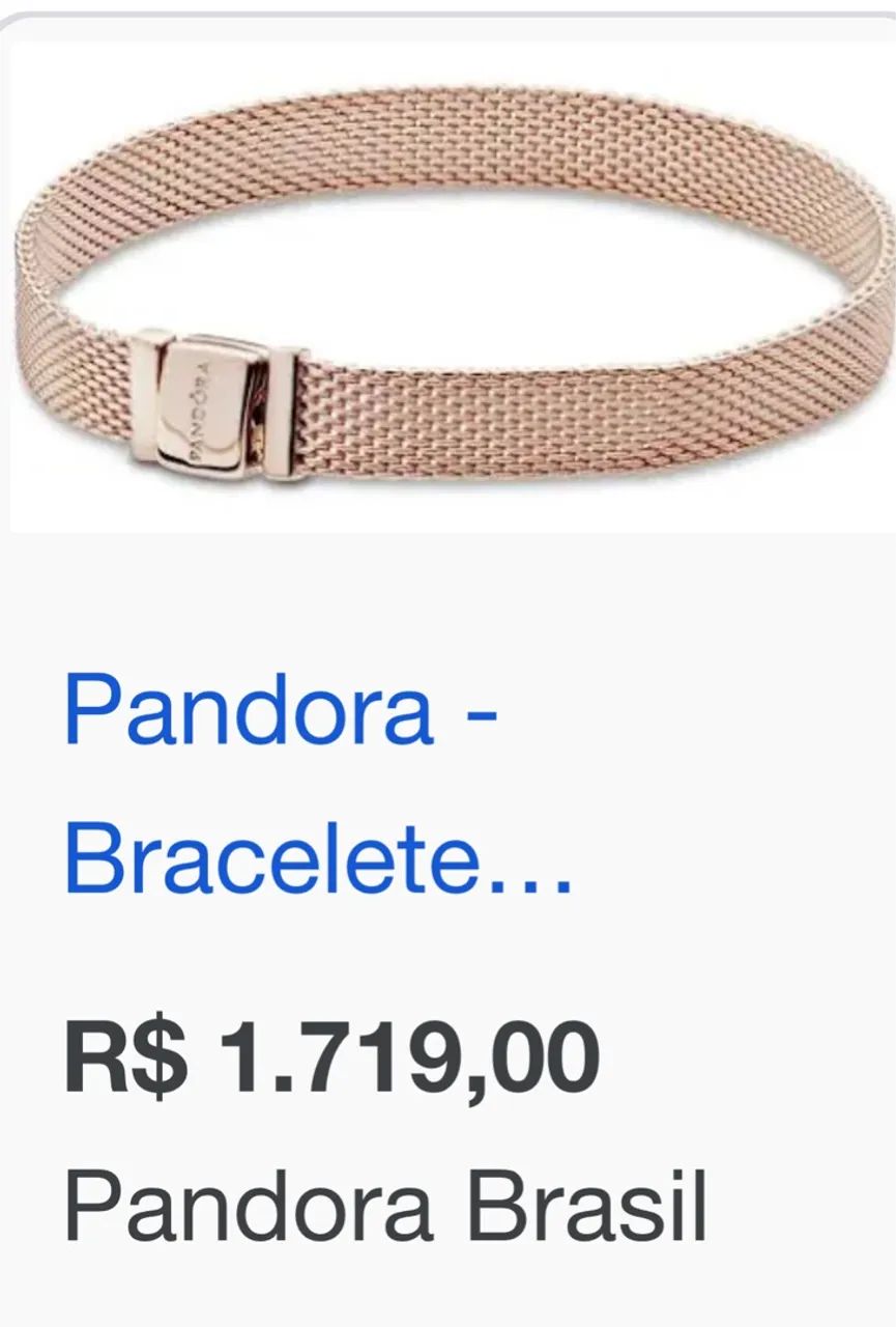 Pulseira Pandora Ouro Rose  - Foto 2