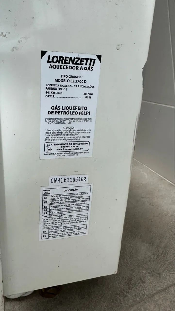 Aquecedor de Passagem Lorenzetti LZ 3700 D - Foto 3