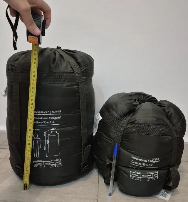 DOIS Sacos de Dormir Naturehike Cotton U350S -3ºC | -6ºC - lados esquerdo e direito - Foto 6
