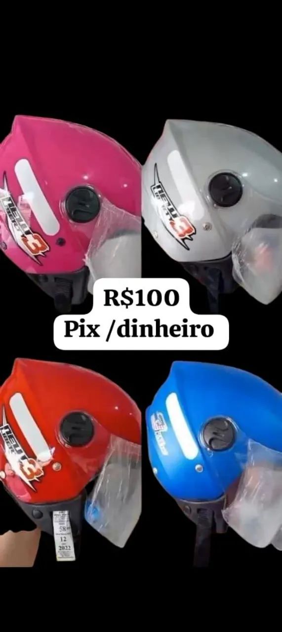 Capacetes A partir de r$100