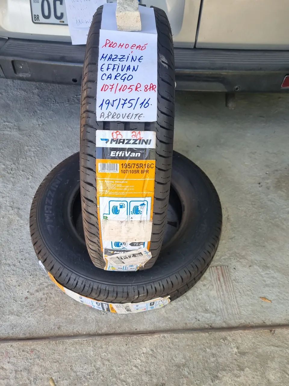 Pneu importado 195/75/17 cargo Mazzine Effivan