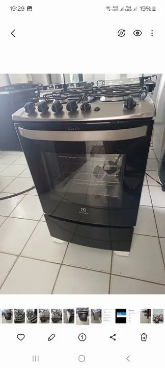 Fogao automático total tripla chama 