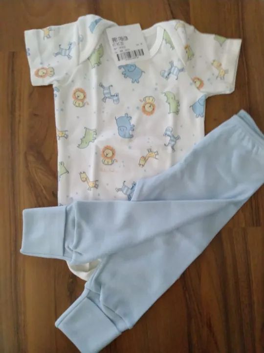 Conjunto Body e Calça Bebê Menino - Zoo
