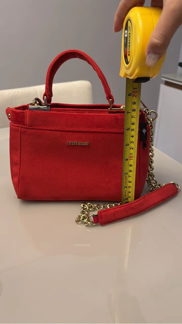 BOLSA LELIS BLANC - veludo vermelho 