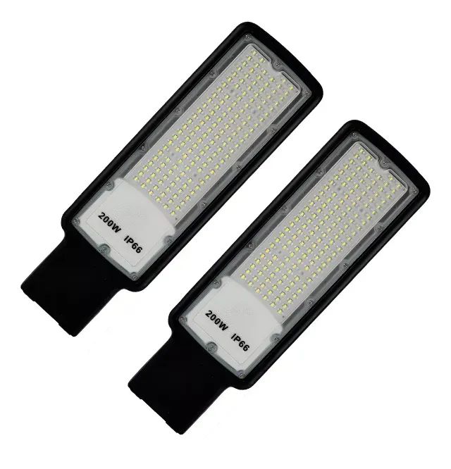 Kit 2 Luminária Led Para Poste 200w Iluminação Pública