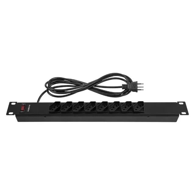 Protetor Eletrônico para Rack Intelbras EPR 208+, com 8 Tomadas, Cabo 3 Metros - WZetta - Foto 2
