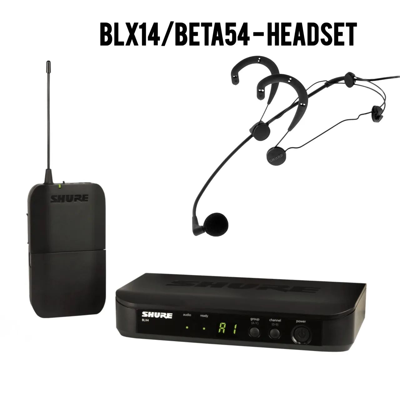 Sistema Shure Original BLX14/Beta 54 Headset Profissional Supercardioide 