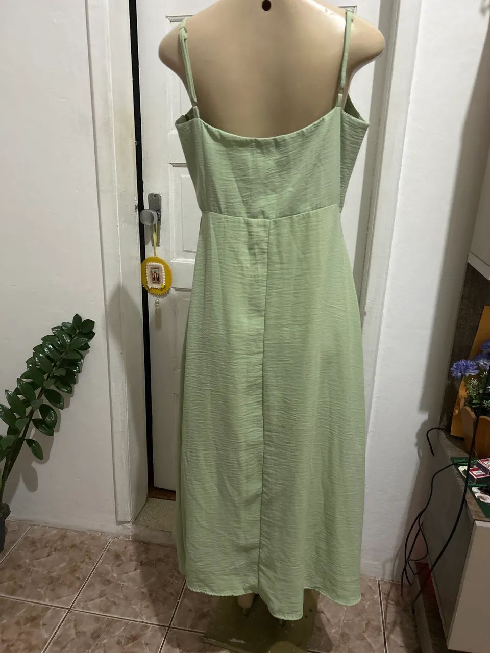 Vestido Midi verde água  - Foto 3