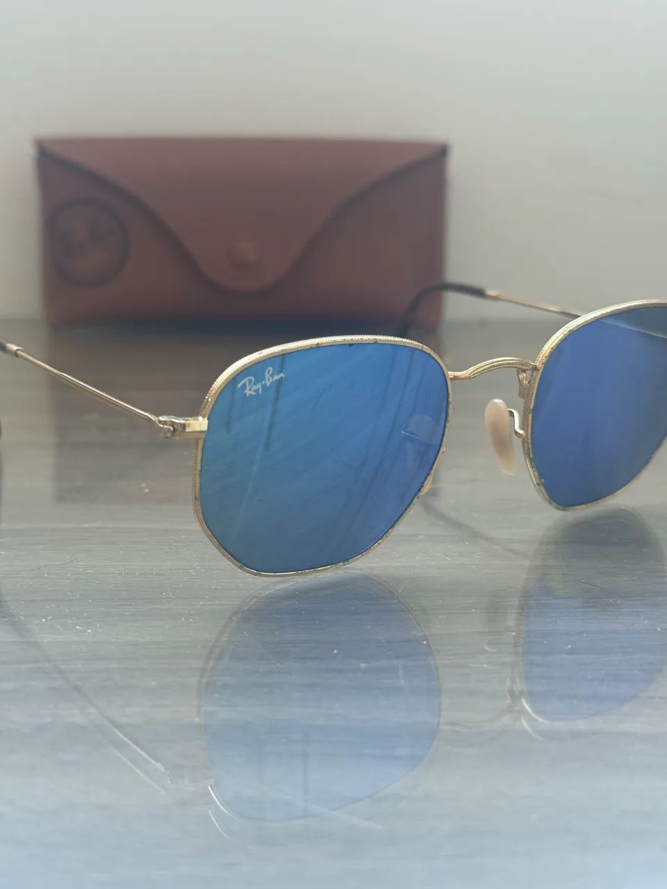 óculos de sol ray-ban hexagonal - Foto 5