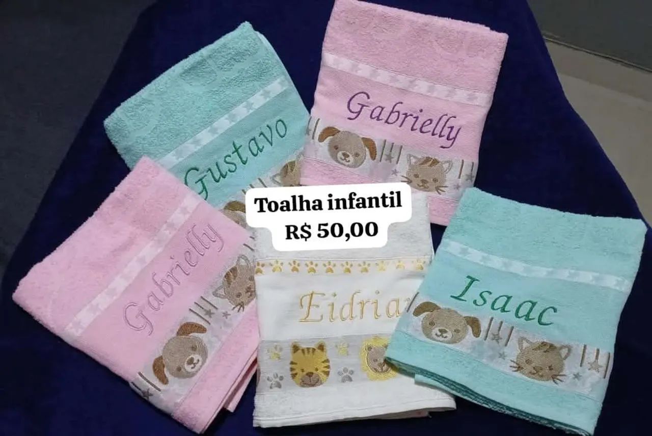 Toalha Infantil Personalizada - R$ 50,00