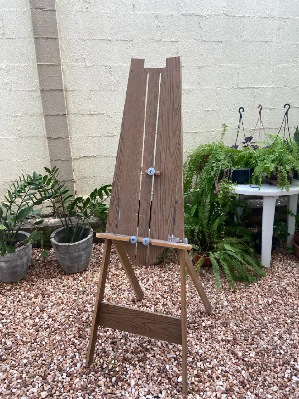 Cavalete de madeira para pintura