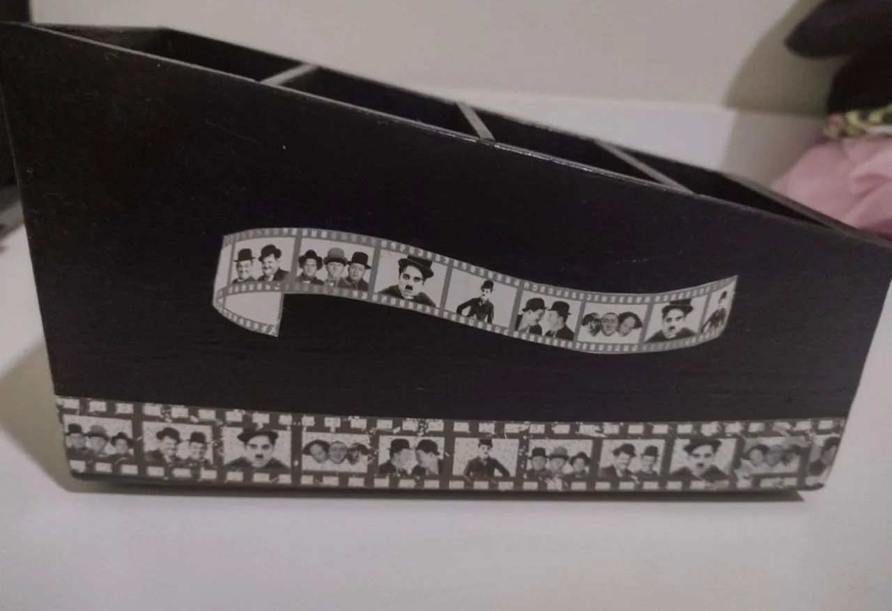 Porta Controle Remoto Preto  - Foto 5