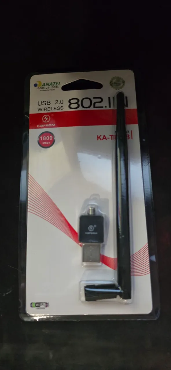 Adaptador USB Wi-Fi 2.0 1800Mbps - KAPBOM-T361
