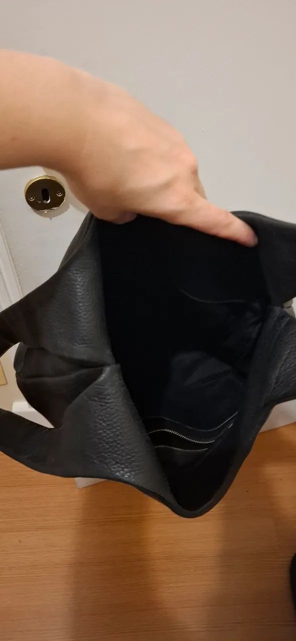 Bolsa Couro Preta - Foto 5