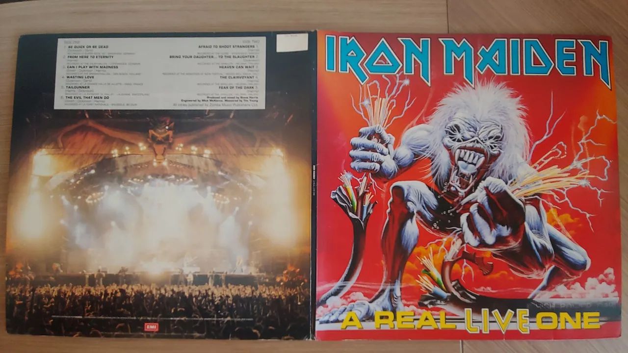 LP Iron Maiden Real Live One, Killers, Somewere in Time Vinil Rock - Foto 2
