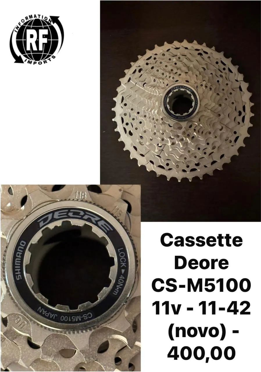 Cassette Deore CS-M5100 11v - 11-42 (novo) 
