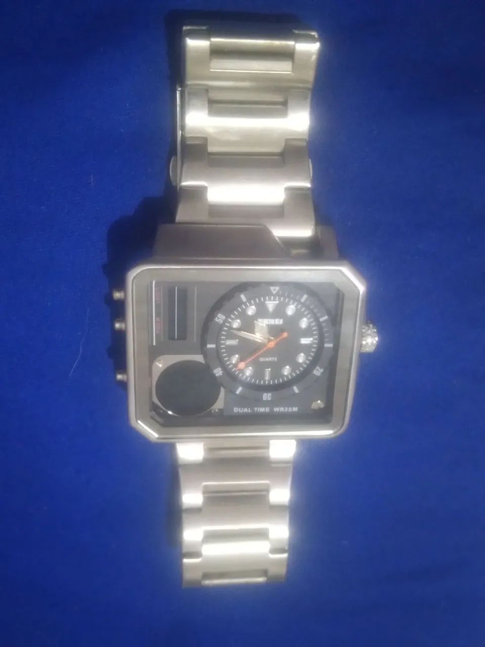 Relógio Masculino Dual Time WR30M - Foto 3