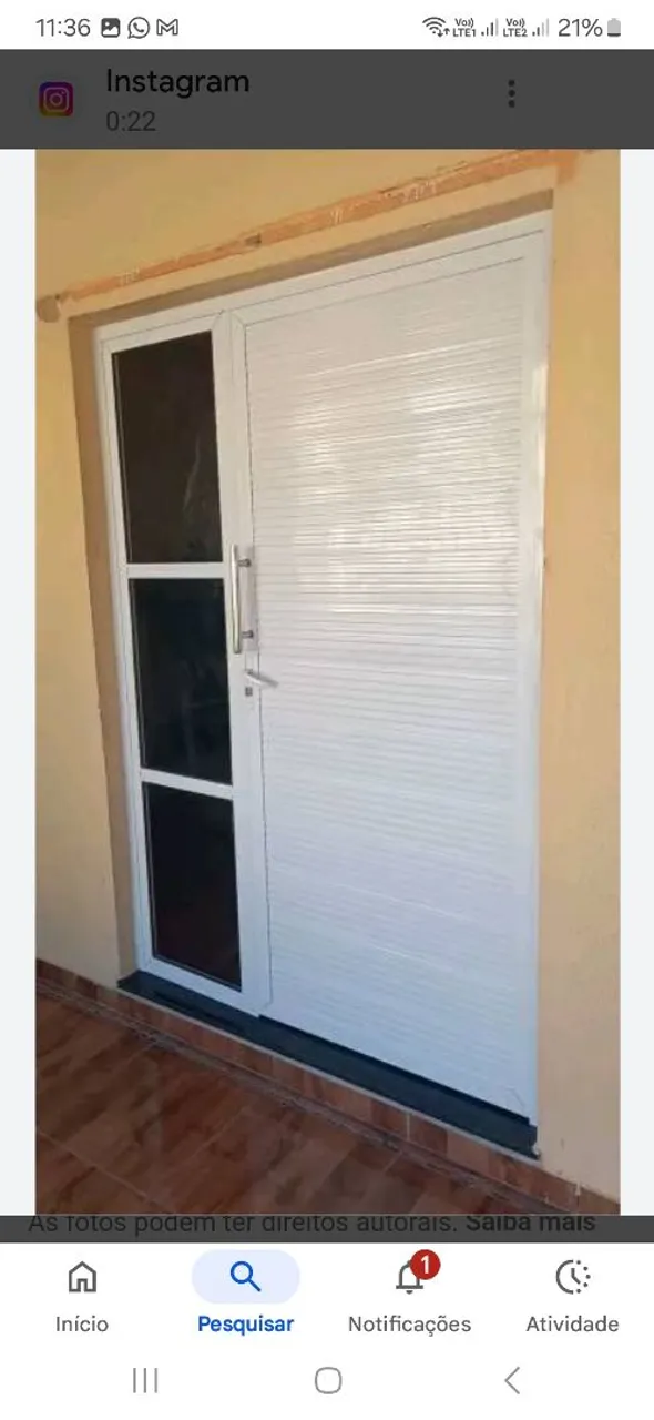 PORTÕES E PORTAS DE ALUMINIO