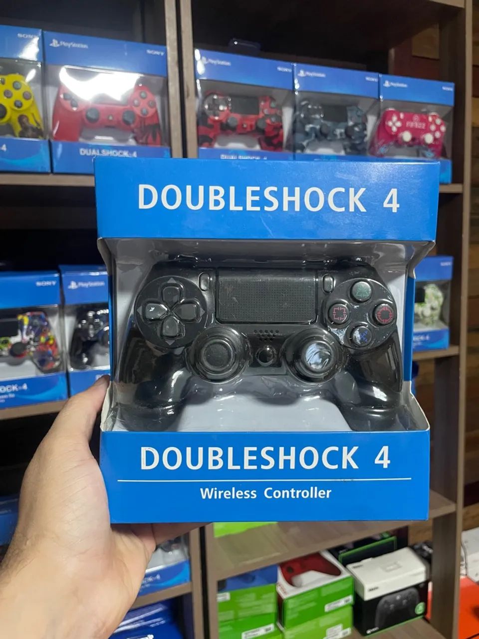 Controle PS4 PC TV Azul e Vinho ENTREGAMOS COM GARANTIA  - Foto 3