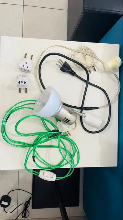 Kit de iluminação - com fiação - soquete e tomada
