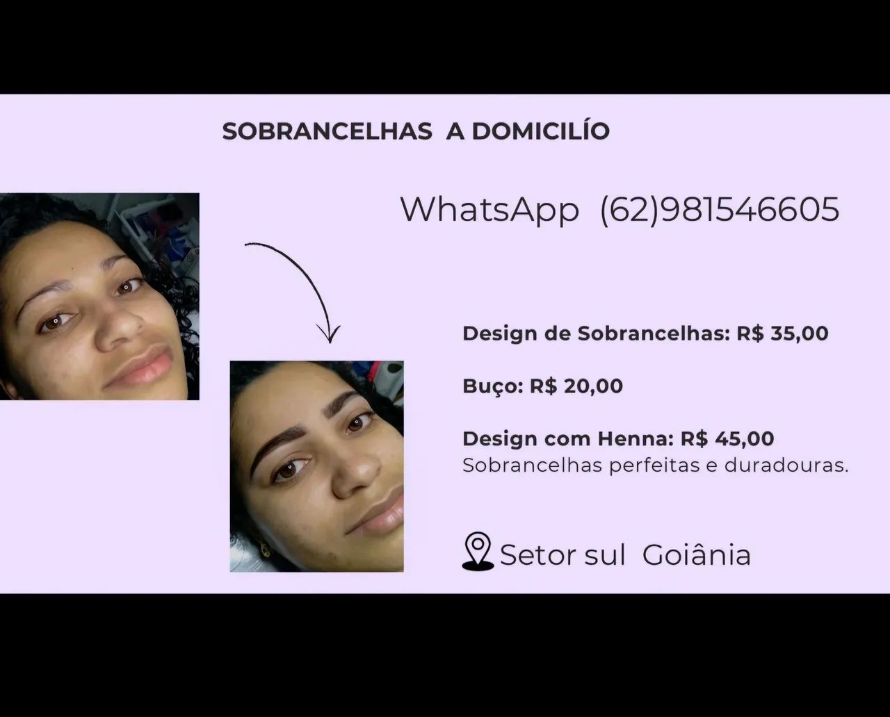 Sobrancelhas Perfeitas em Goiânia - Design, Henna e Buço