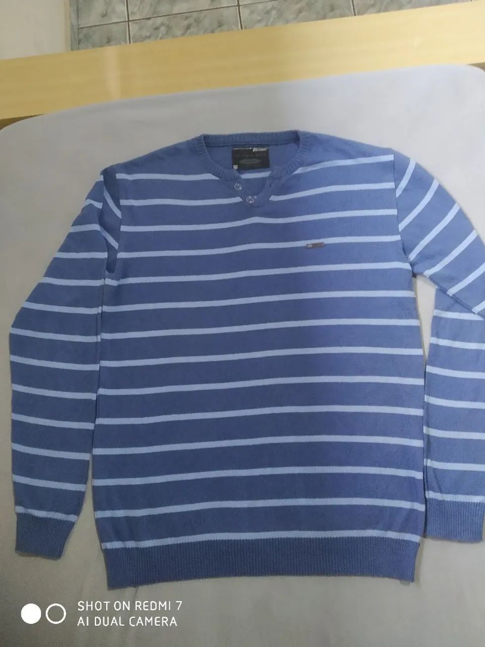 Suéter masculino azul tamanho m