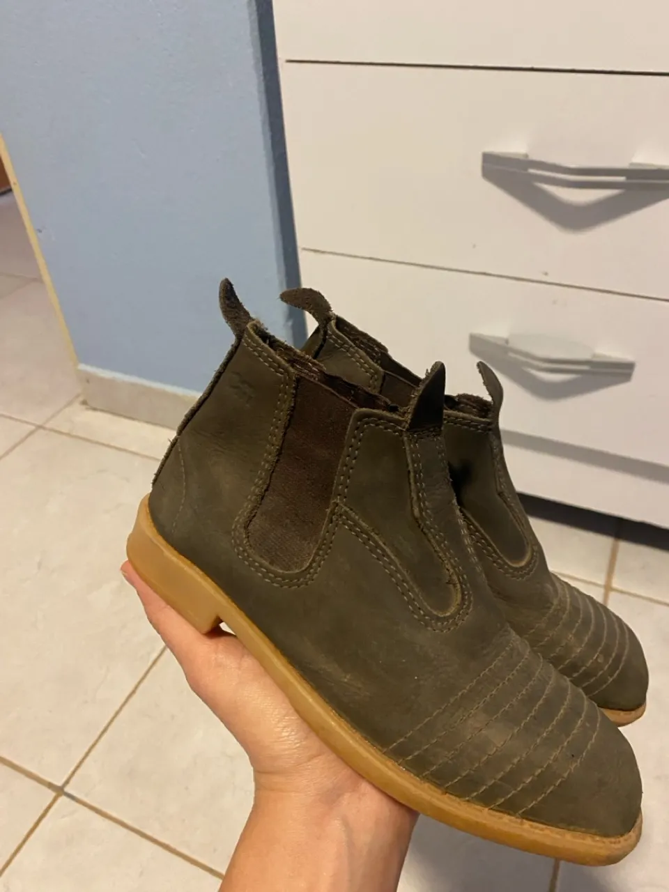 Botas Infantil - Couro Marrom