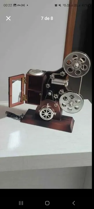 Projetor de Filme Vintage Decorativo Porta Joias