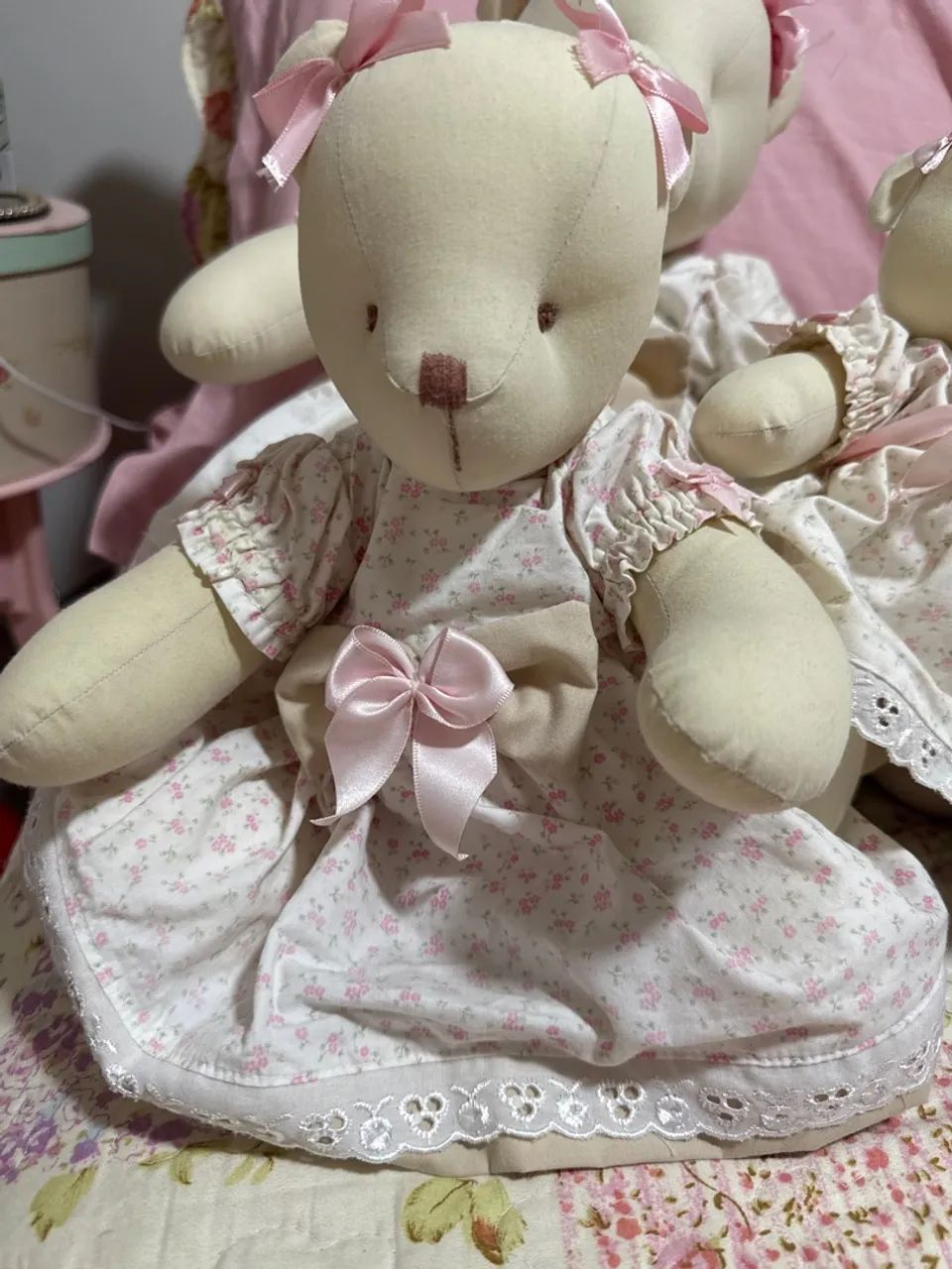 Kit de ursas para decoração de quarto de menina  - Foto 2