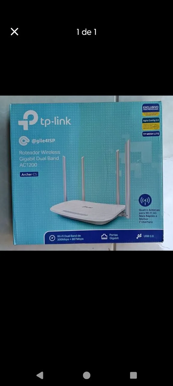 Roteador Wireless Gigabit Dual Band AC1200 Archer C5