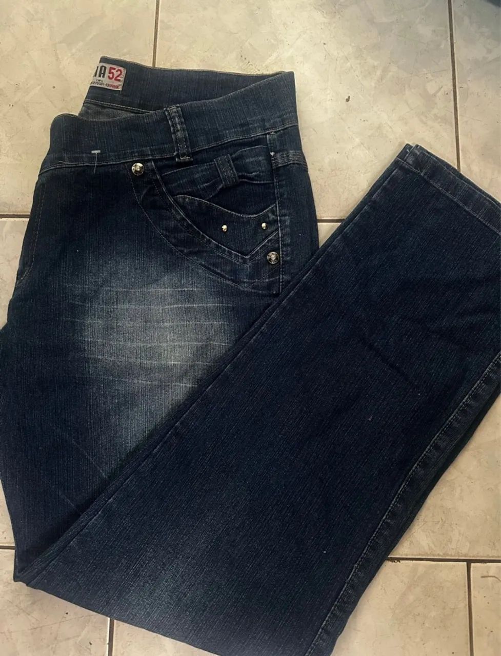 Calça Jeans Feminina Azul Escuro