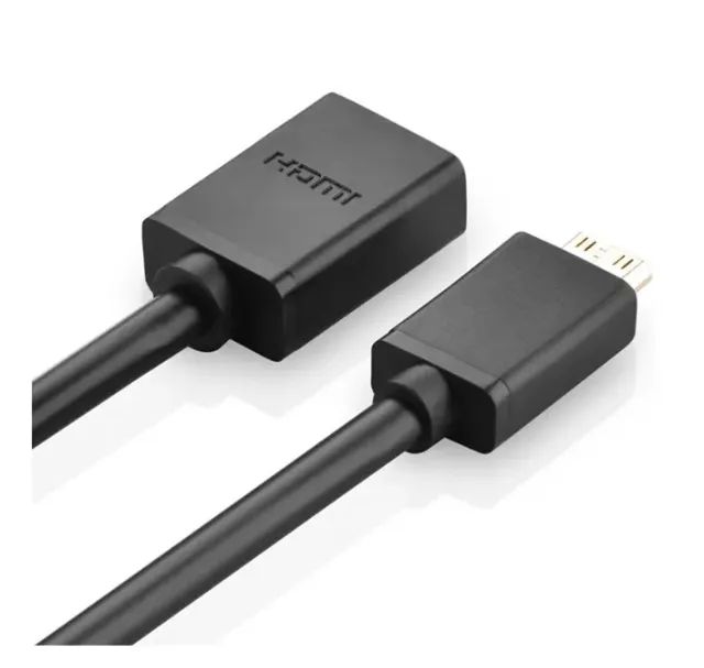 Adaptador Ugreen Mini HDMI para HDMI F 2.0 22CM - Preto - Foto 2