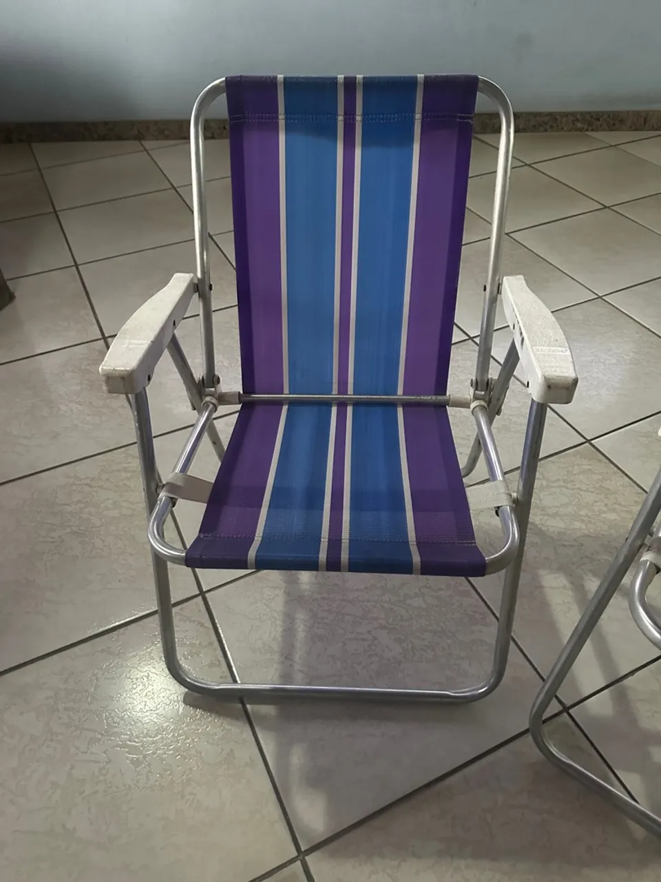 Cadeira de Praia/Camping Dobrável com Braços
