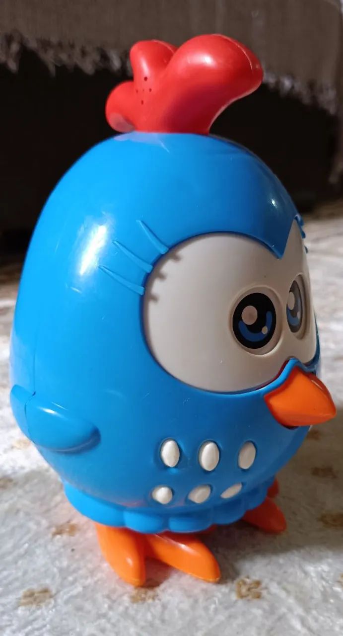 Galinha de brinquedo azul - Foto 3
